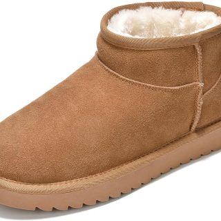 Genuine Suede Ankle Boots for Women - Water Resistant with Memory Foam Insole Winter Boots for Women - Trending Shoes & Comfortable Women's Ankle Boots (Hippy)